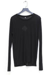 BASERANGE Classic Bamboo Fiber Bamboo Cotton Long Sleeve T-Shirt Series Collection Round Neck Bottoming Shirt France BAS-TOLS-BL-000-BLACK